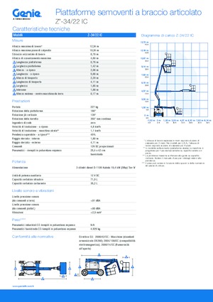 Gelenkarbeitsbühnen auf Rädern Genie Z-34/22 IC
