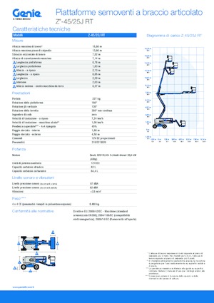 Gelenkarbeitsbühnen auf Rädern Genie Z-45/25J RT