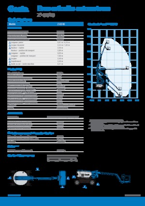 Gelenkarbeitsbühnen auf Rädern Genie Z-62/40