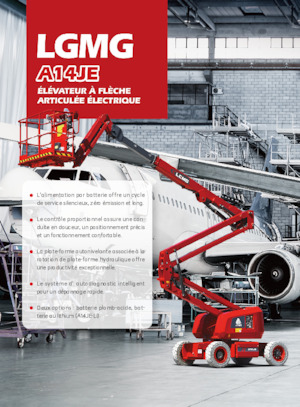 Gelenkarbeitsbühnen auf Rädern LGMG  A14JE