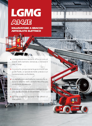 Gelenkarbeitsbühnen auf Rädern LGMG  A14JE