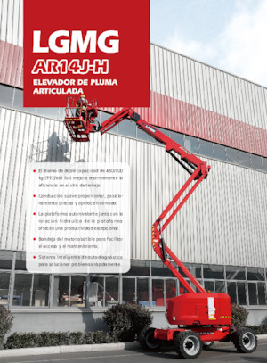 Gelenkarbeitsbühnen auf Rädern LGMG  AR14J-H