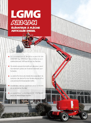 Gelenkarbeitsbühnen auf Rädern LGMG  AR14J-H