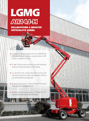 Gelenkarbeitsbühnen auf Rädern LGMG  AR14J-H