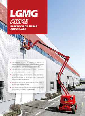 Gelenkarbeitsbühnen auf Rädern LGMG  AR14J