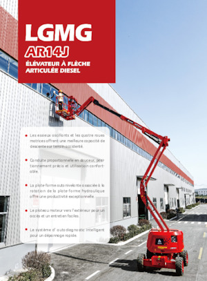 Gelenkarbeitsbühnen auf Rädern LGMG  AR14J