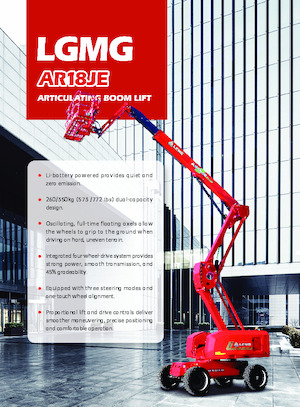 Gelenkarbeitsbühnen auf Rädern LGMG  AR18JE