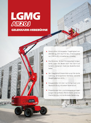 Gelenkarbeitsbühnen auf Rädern LGMG  AR20J