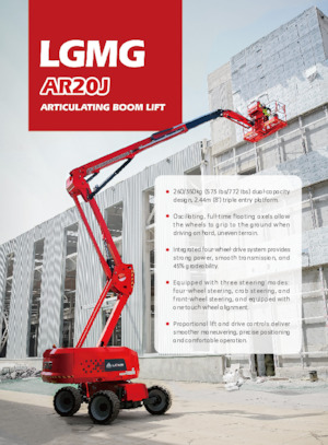 Gelenkarbeitsbühnen auf Rädern LGMG  AR20J