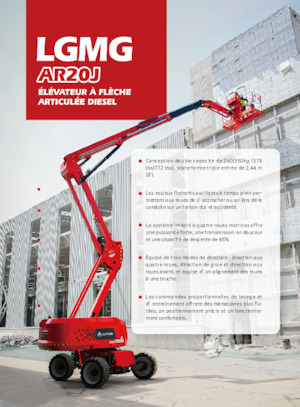 Gelenkarbeitsbühnen auf Rädern LGMG  AR20J