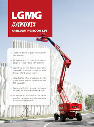 Gelenkarbeitsbühnen auf Rädern LGMG  AR20JE