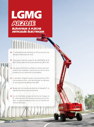 Gelenkarbeitsbühnen auf Rädern LGMG  AR20JE