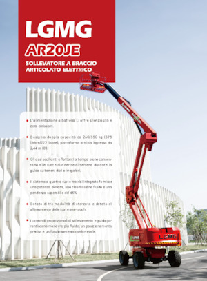 Gelenkarbeitsbühnen auf Rädern LGMG  AR20JE