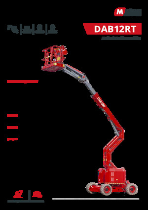 Gelenkarbeitsbühnen auf Rädern MAGNI DAB12RT