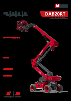 Gelenkarbeitsbühnen auf Rädern MAGNI DAB20RT