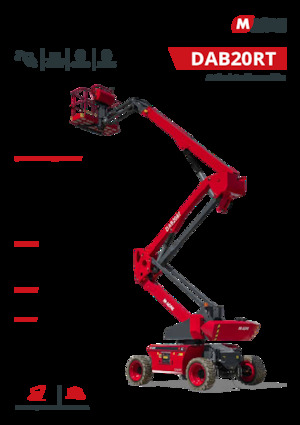 Gelenkarbeitsbühnen auf Rädern MAGNI DAB20RT