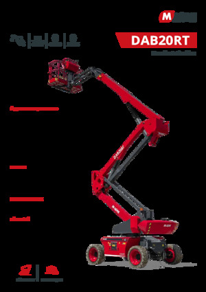 Gelenkarbeitsbühnen auf Rädern MAGNI DAB20RT