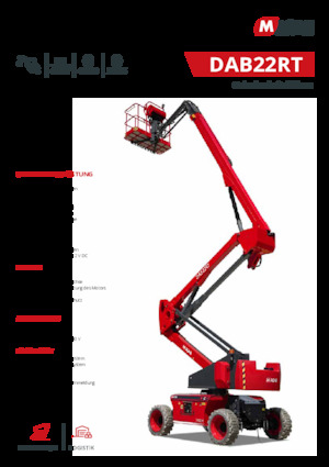 Gelenkarbeitsbühnen auf Rädern MAGNI DAB22RT