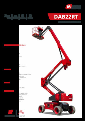 Gelenkarbeitsbühnen auf Rädern MAGNI DAB22RT