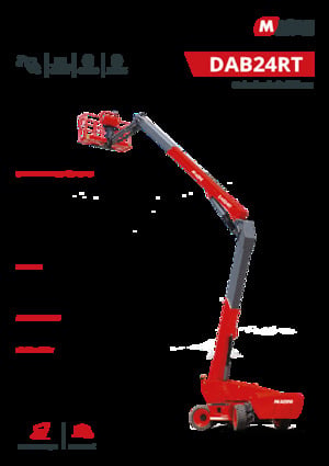 Gelenkarbeitsbühnen auf Rädern MAGNI DAB24RT