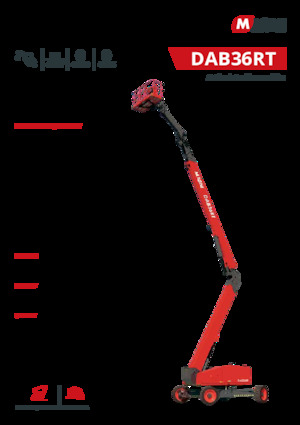 Gelenkarbeitsbühnen auf Rädern MAGNI DAB36RT
