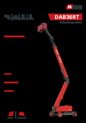 Gelenkarbeitsbühnen auf Rädern MAGNI DAB36RT