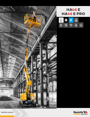 Gelenkarbeitsbühnen auf Rädern Haulotte HA46 E