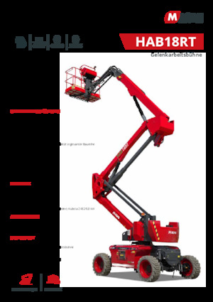 Gelenkarbeitsbühnen auf Rädern MAGNI HAB18RT