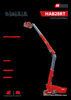 Gelenkarbeitsbühnen auf Rädern MAGNI HAB24RT