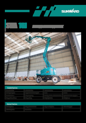 Gelenkarbeitsbühnen auf Rädern Sunward SWA16J