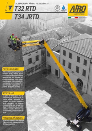 Teleskoparbeitsbühnen auf Rädern AIRO T32 RTD