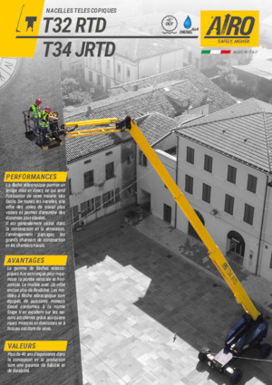 Teleskoparbeitsbühnen auf Rädern AIRO T32 RTD