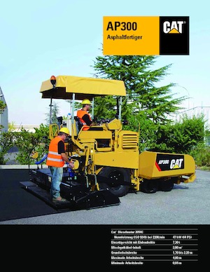 Straßenfertiger auf Rädern Caterpillar AP300F
