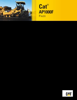Straßenfertiger auf Rädern Caterpillar AP1000F