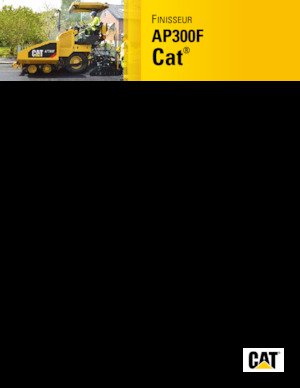 Straßenfertiger auf Rädern Caterpillar AP300F