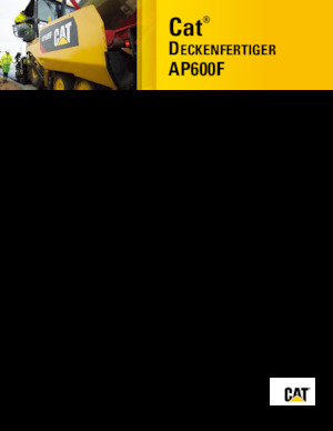 Straßenfertiger auf Rädern Caterpillar AP600F