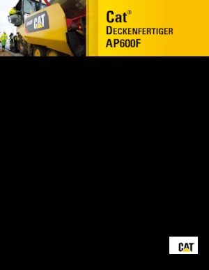Straßenfertiger auf Rädern Caterpillar AP600F