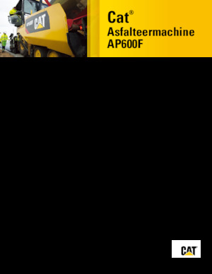 Straßenfertiger auf Rädern Caterpillar AP600F