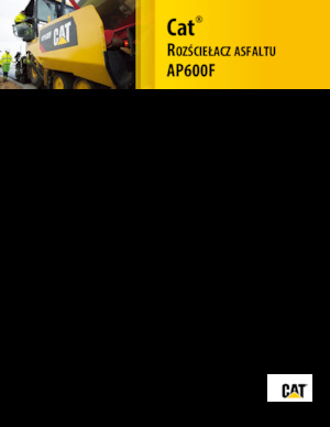 Straßenfertiger auf Rädern Caterpillar AP600F