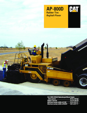 Straßenfertiger auf Rädern Caterpillar AP800D