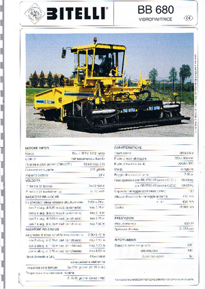 Straßenfertiger auf Rädern Bitelli BB 680 RB 4700 VB