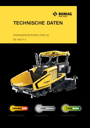 Straßenfertiger auf Rädern Bomag BF 600 P-2 S 600