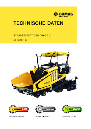 Straßenfertiger auf Rädern Bomag BF 600 P-3 S 600