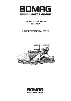 Straßenfertiger auf Rädern Bomag BF 600 P-HSE