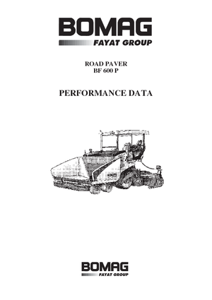 Straßenfertiger auf Rädern Bomag BF 600 P-HSE