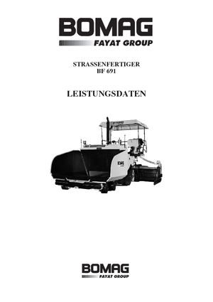 Straßenfertiger auf Rädern Bomag BF 691 P-HSE