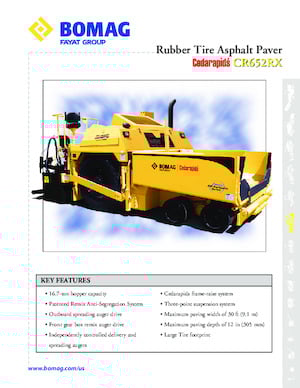 Straßenfertiger auf Rädern Bomag CR 652 RX