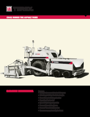 Straßenfertiger auf Rädern Terex CR452