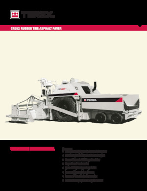 Straßenfertiger auf Rädern Terex CR552