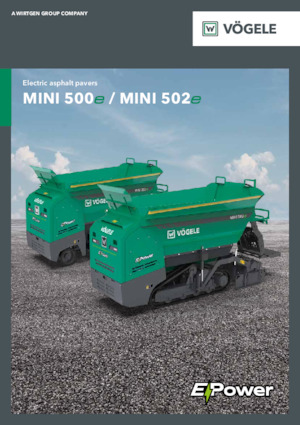Straßenfertiger auf Rädern Vögele Mini 502e